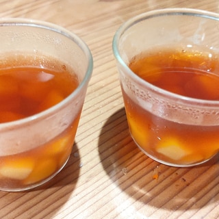 紅茶と白桃のゼリー